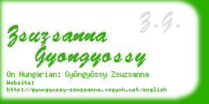 zsuzsanna gyongyossy business card